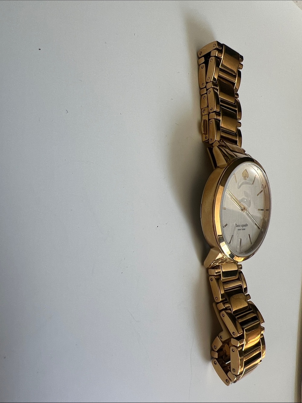 NEW Kate Spade New York Gold Bracelet Watch in Gold & White - Picture 3 of 5